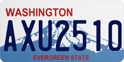 WA license plate AXU2510
