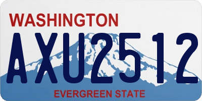 WA license plate AXU2512