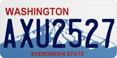 WA license plate AXU2527
