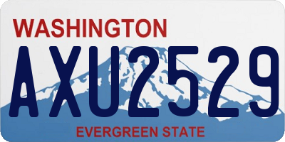 WA license plate AXU2529