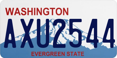 WA license plate AXU2544