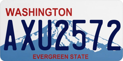 WA license plate AXU2572