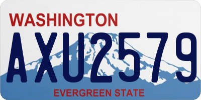 WA license plate AXU2579