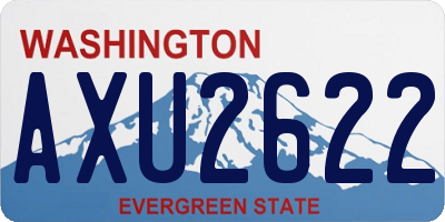 WA license plate AXU2622