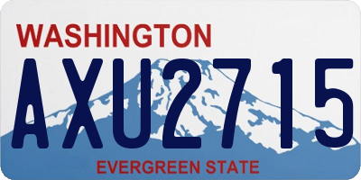 WA license plate AXU2715