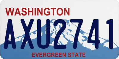WA license plate AXU2741