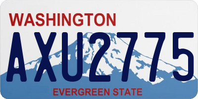 WA license plate AXU2775