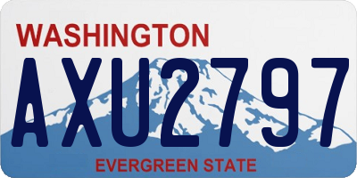 WA license plate AXU2797