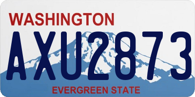 WA license plate AXU2873