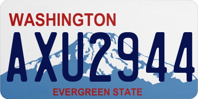 WA license plate AXU2944