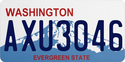 WA license plate AXU3046
