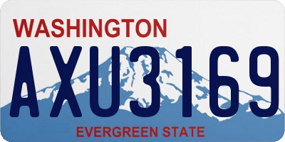 WA license plate AXU3169