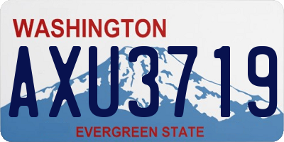 WA license plate AXU3719