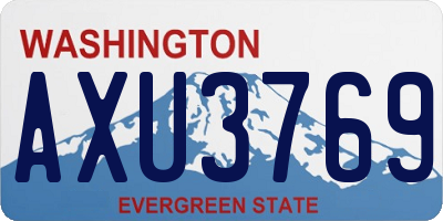 WA license plate AXU3769