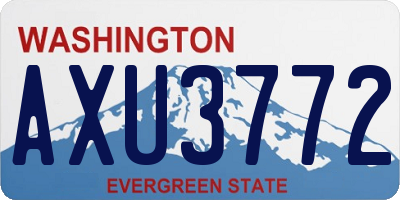 WA license plate AXU3772