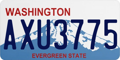 WA license plate AXU3775