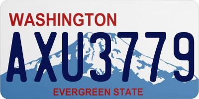 WA license plate AXU3779
