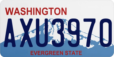 WA license plate AXU3970