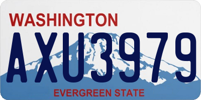 WA license plate AXU3979