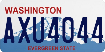 WA license plate AXU4044