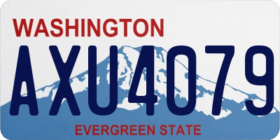WA license plate AXU4079