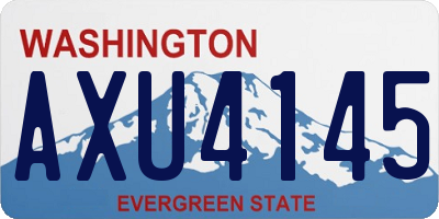 WA license plate AXU4145