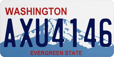WA license plate AXU4146