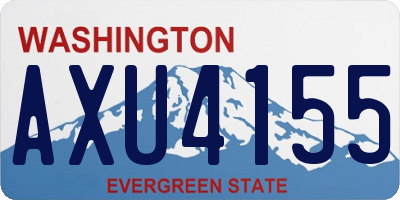 WA license plate AXU4155