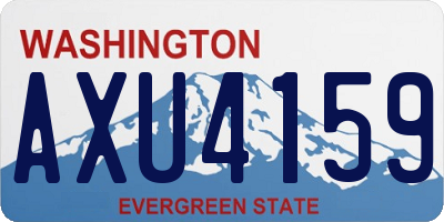 WA license plate AXU4159