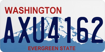 WA license plate AXU4162