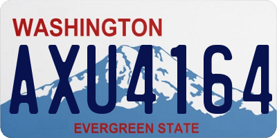 WA license plate AXU4164
