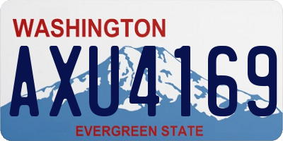 WA license plate AXU4169