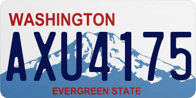 WA license plate AXU4175