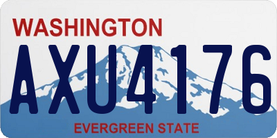 WA license plate AXU4176