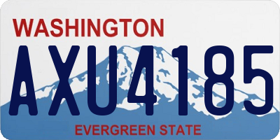 WA license plate AXU4185