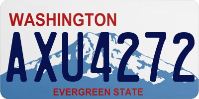 WA license plate AXU4272