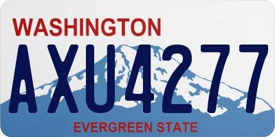 WA license plate AXU4277