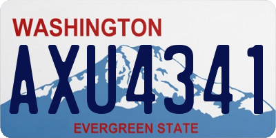 WA license plate AXU4341