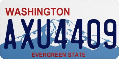 WA license plate AXU4409