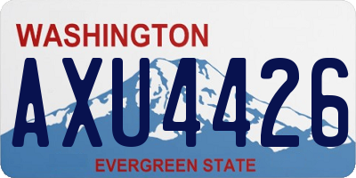 WA license plate AXU4426