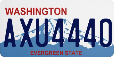 WA license plate AXU4440