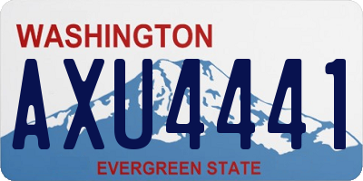 WA license plate AXU4441