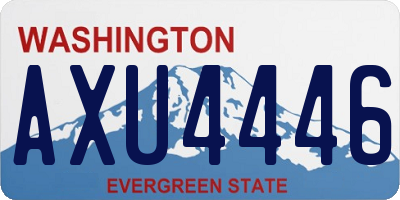 WA license plate AXU4446