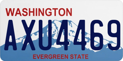 WA license plate AXU4469