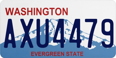 WA license plate AXU4479