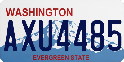 WA license plate AXU4485