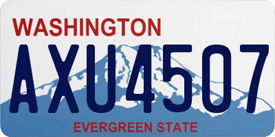 WA license plate AXU4507