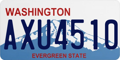 WA license plate AXU4510