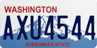 WA license plate AXU4544