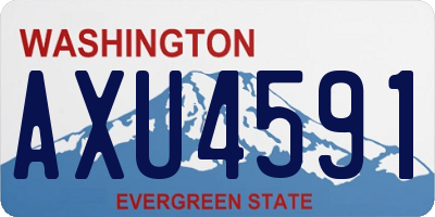 WA license plate AXU4591